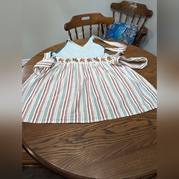 Kay Dee Cotton Apron. Full coverage. Ties at waist and neck. Vintage. - Picture 7 of 9